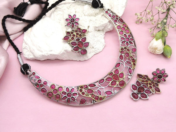 Oxidized jewelry styling guide – Silver oxidized necklace set