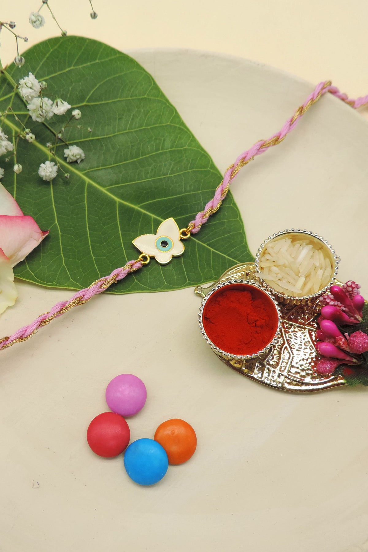 Butterfly Evil Eye Bhaiya Rakhi