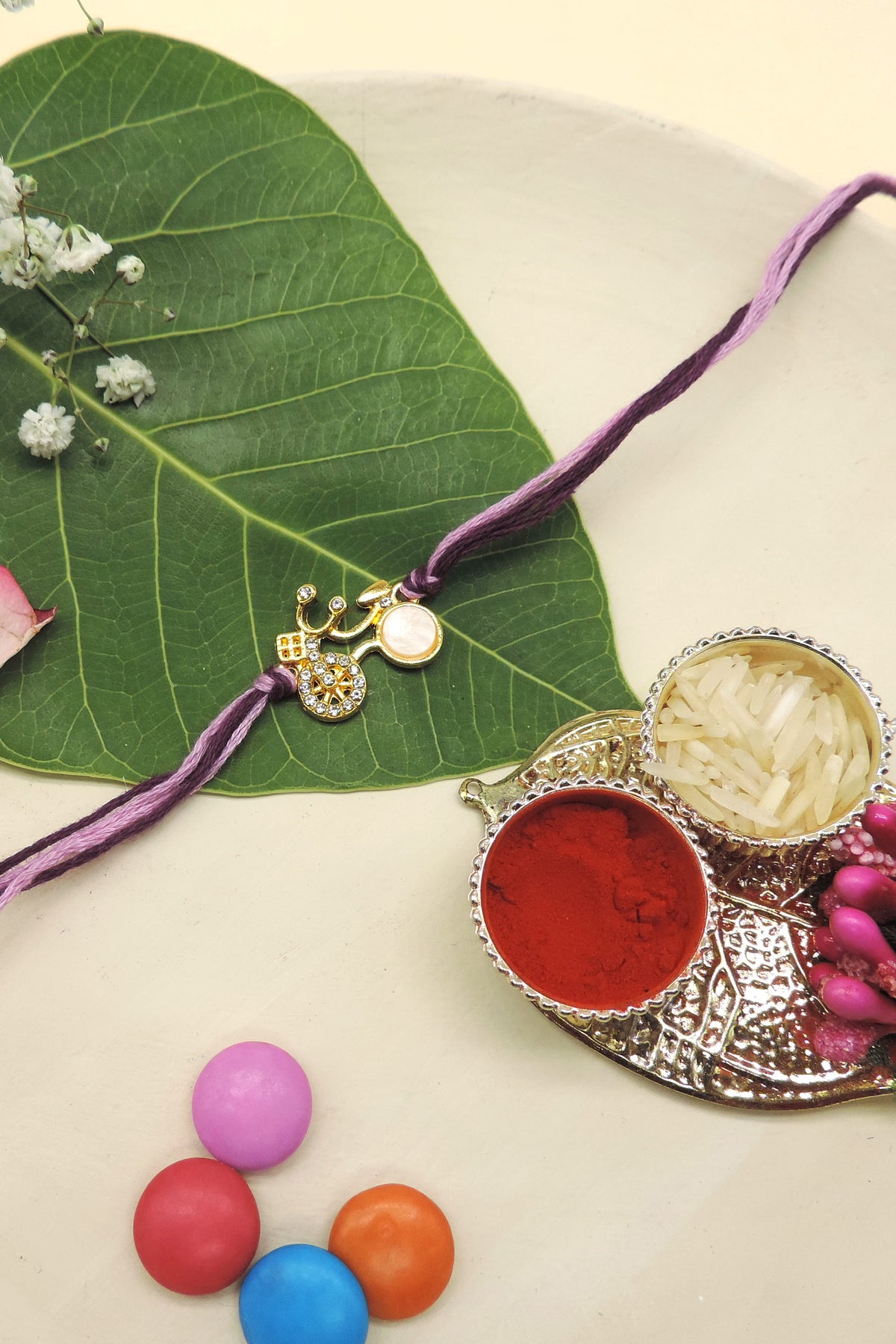 Purple Cycle Bhaiya Rakhi