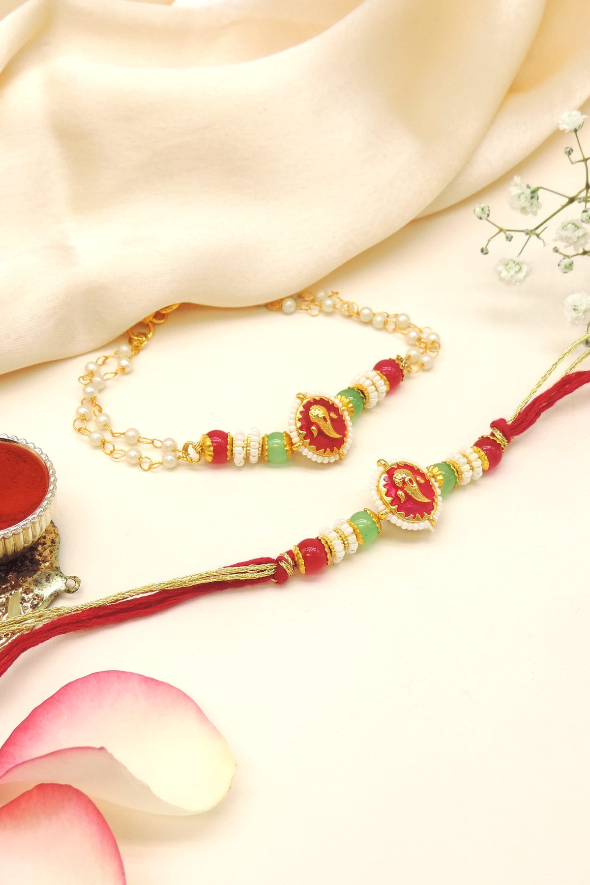 Ganesha Bhaiya Bhabhi Rakhi Set