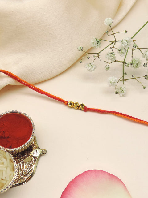 Triple Bead Minimalist Bhaiya Rakhi