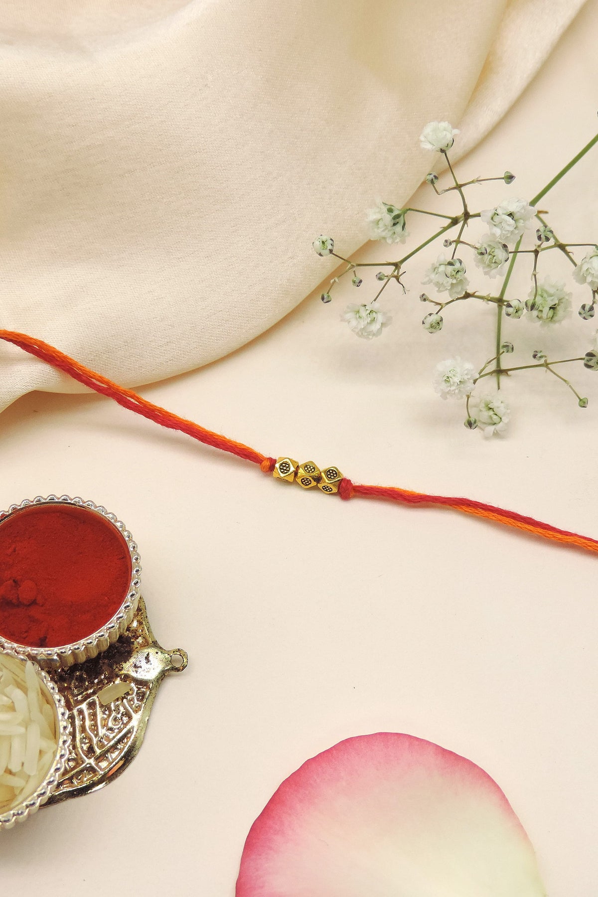 Triple Bead Minimalist Bhaiya Rakhi