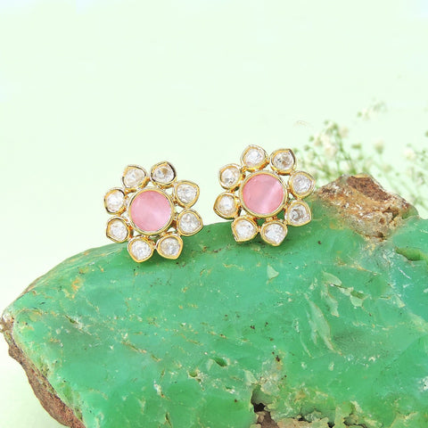 Kundan Stud Earrings Image 0
