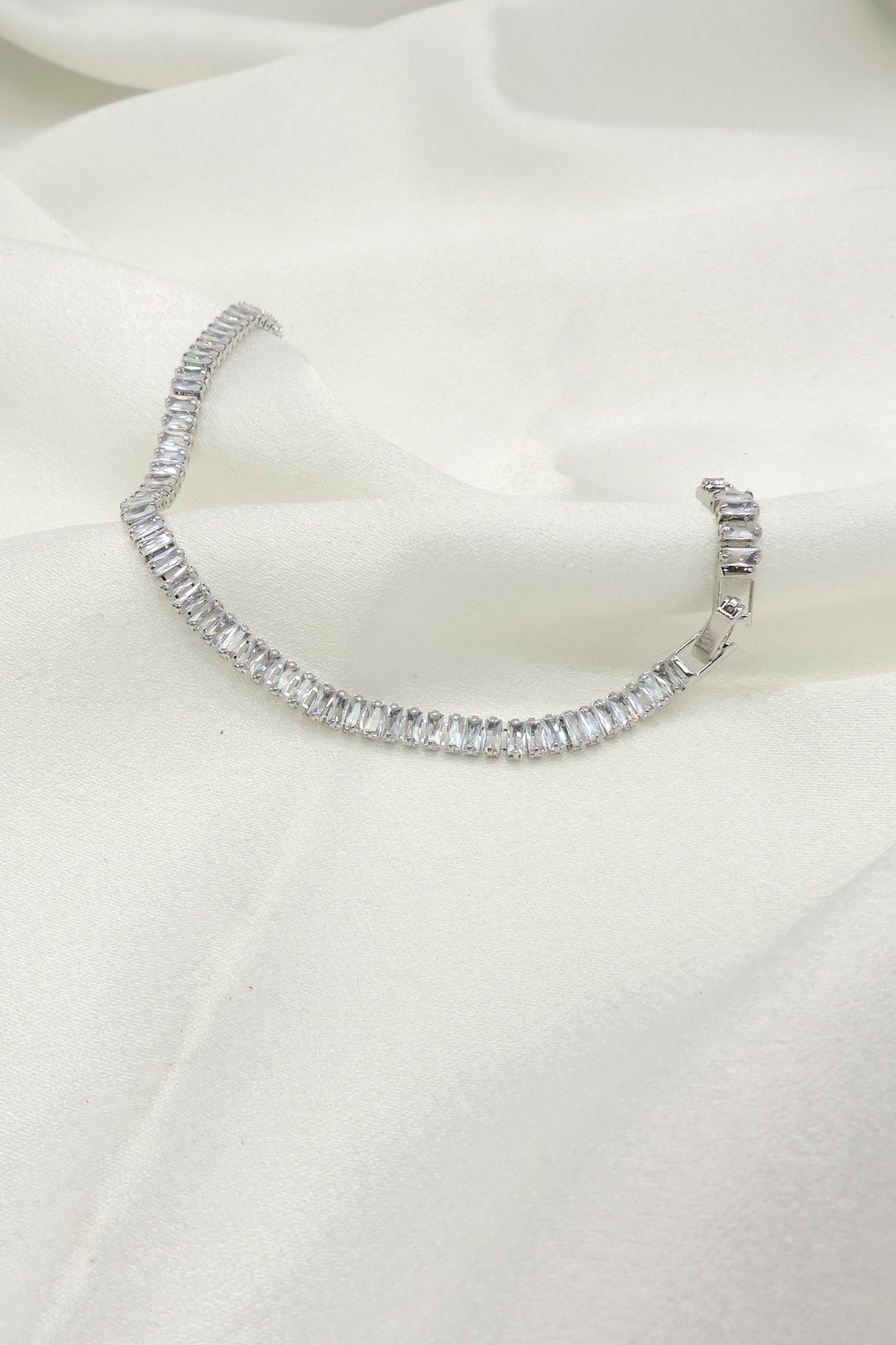 Baguette Stone Tennis Bracelet