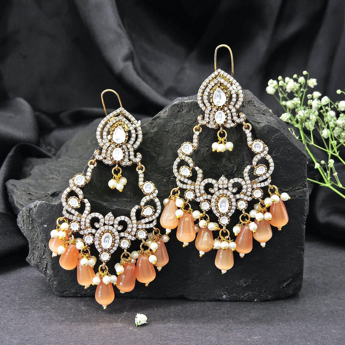 Moissanite Long Earrings Image 0