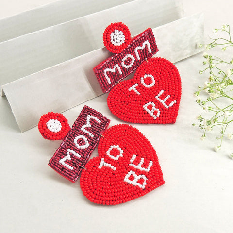 Mom to be earrings – Indian pregnancy announcement jewelry gift USA – Joyrias