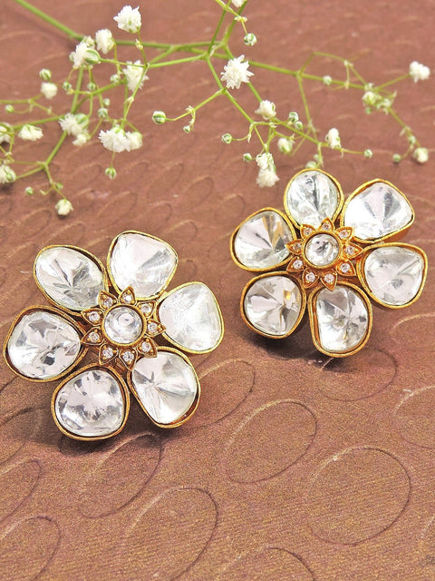 Moissanite stud earrings – Indian Moissanite diamond stud earrings USA – Joyrias