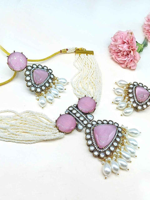 Monalisa stone Necklace set Image 0