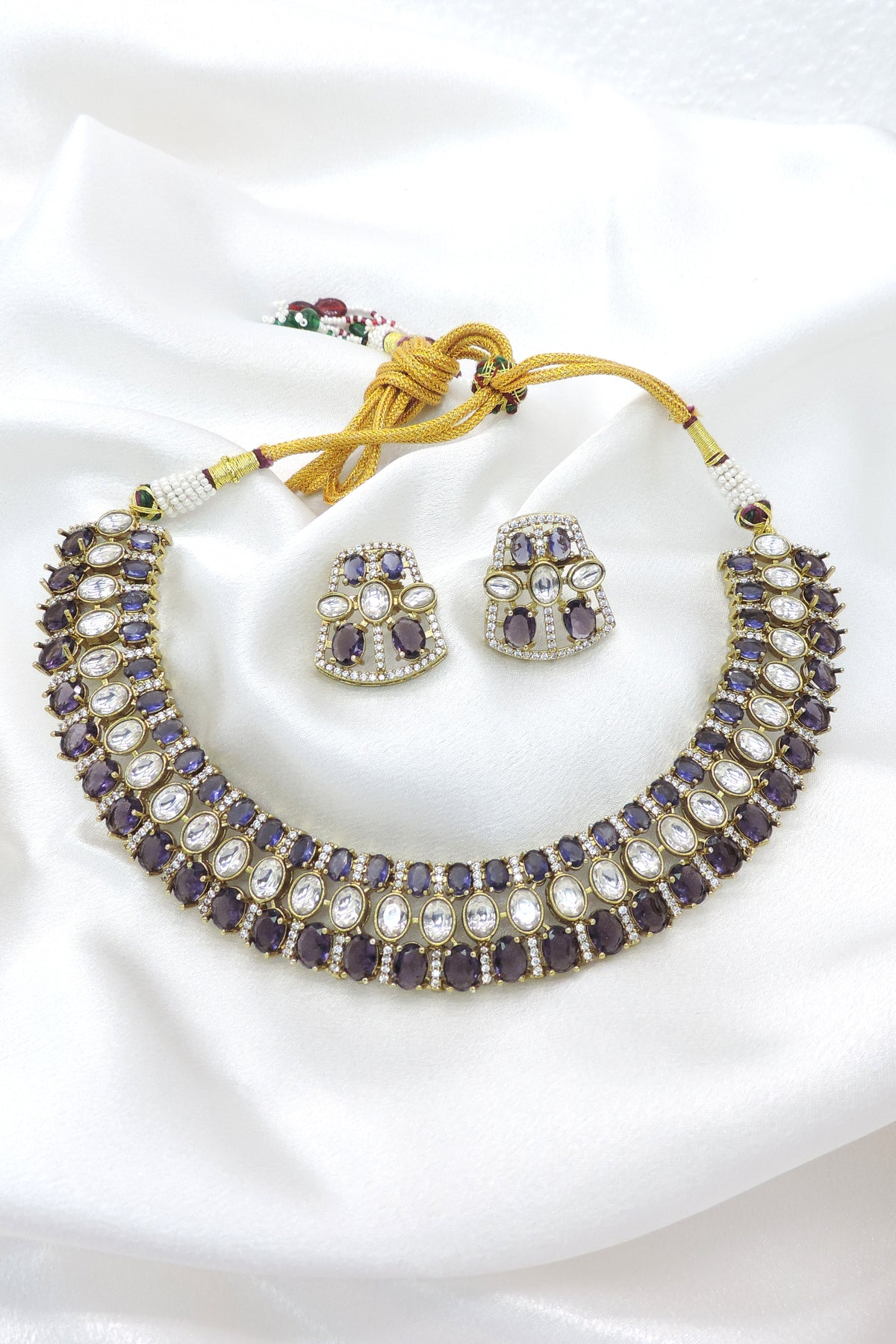 Blush Kundan Choker Necklace Set
