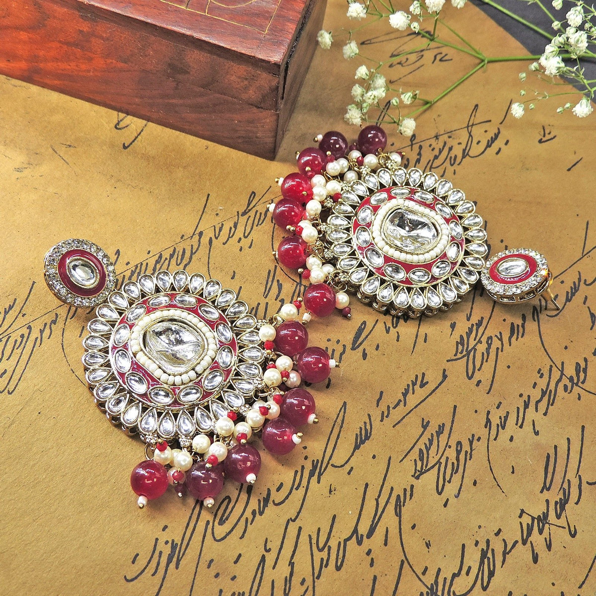 Red Earrings Image 0