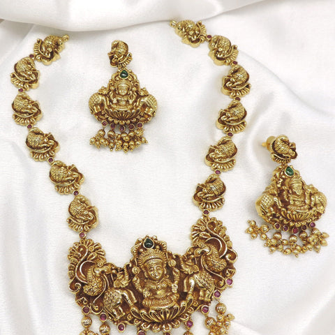 Peacock Goddess Temple Jewelry Set by Joyrias