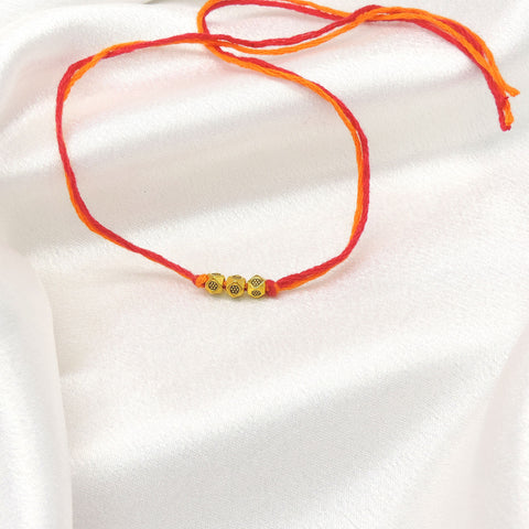 Triple Bead Minimalist Bhaiya Rakhi by Joyrias