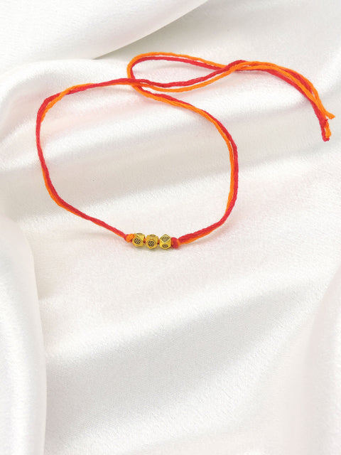 Triple Bead Minimalist Bhaiya Rakhi by Joyrias