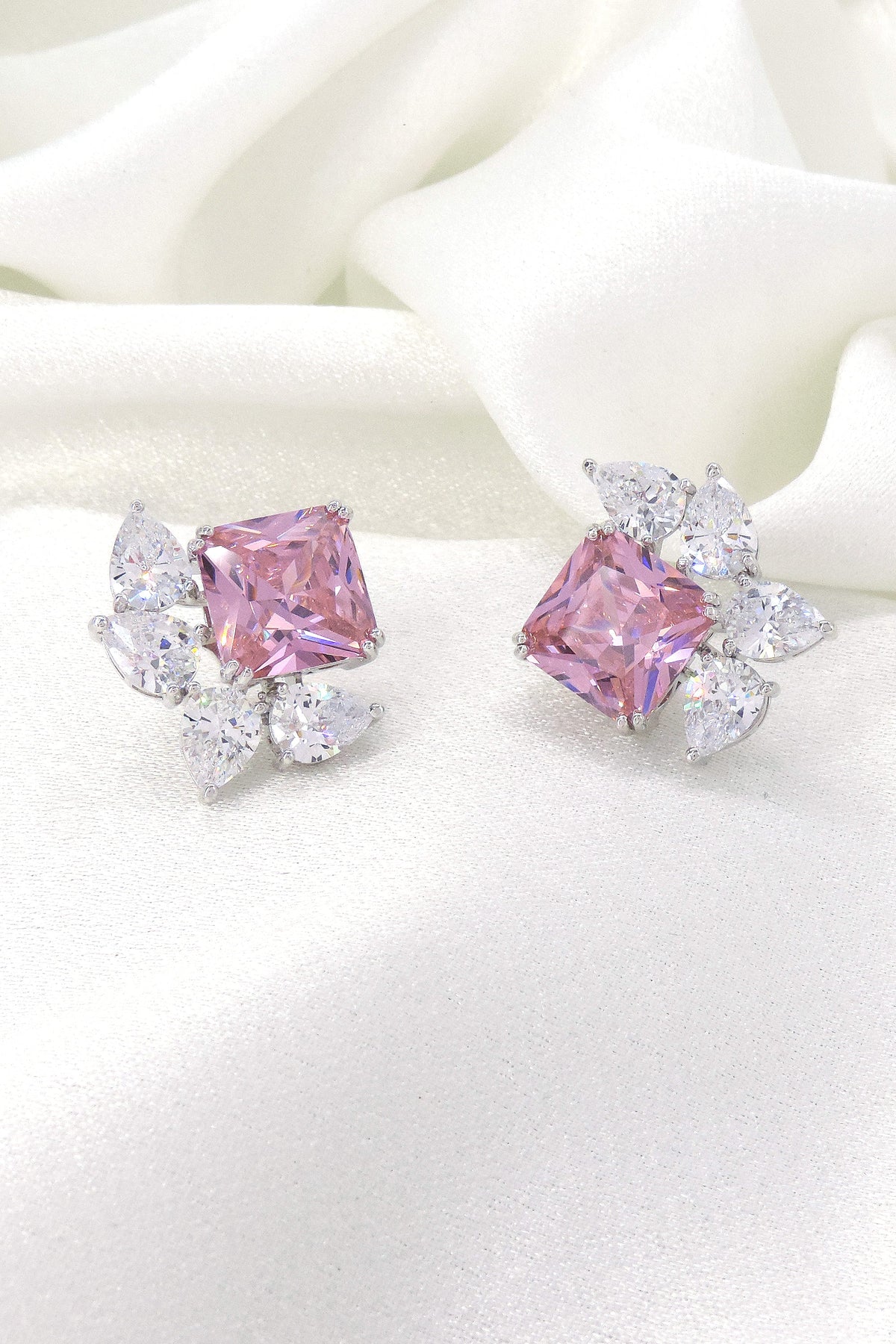 Blush Princess Stud Earrings by Joyrias