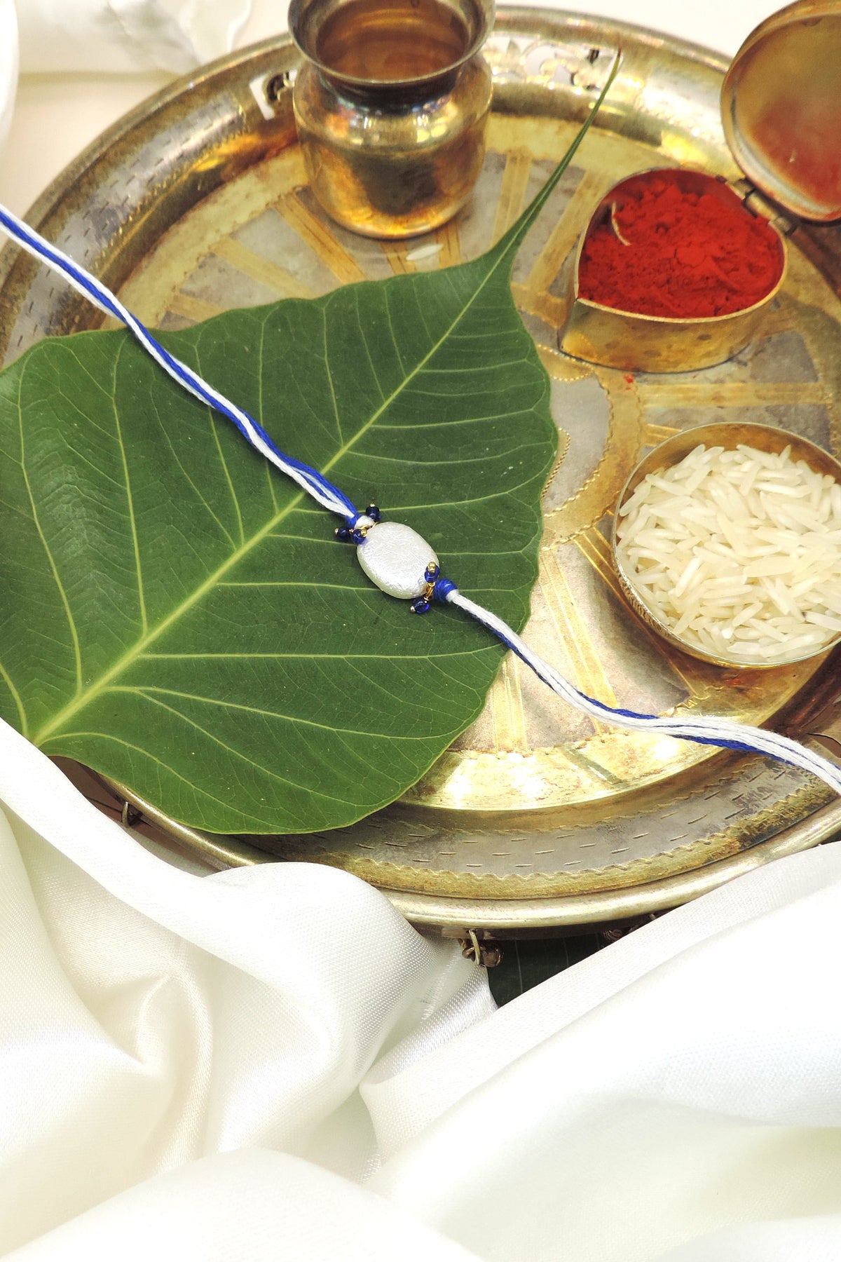 Pearl Charm Bhaiya Rakhi