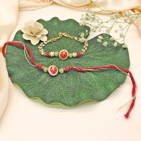 Ganesha Bhaiya Bhabhi Rakhi Set by Joyrias