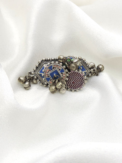 Oxidized Multicolor Enamel Ring