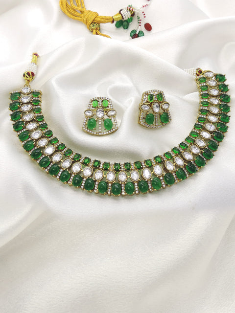 Blush Kundan Choker Necklace Set