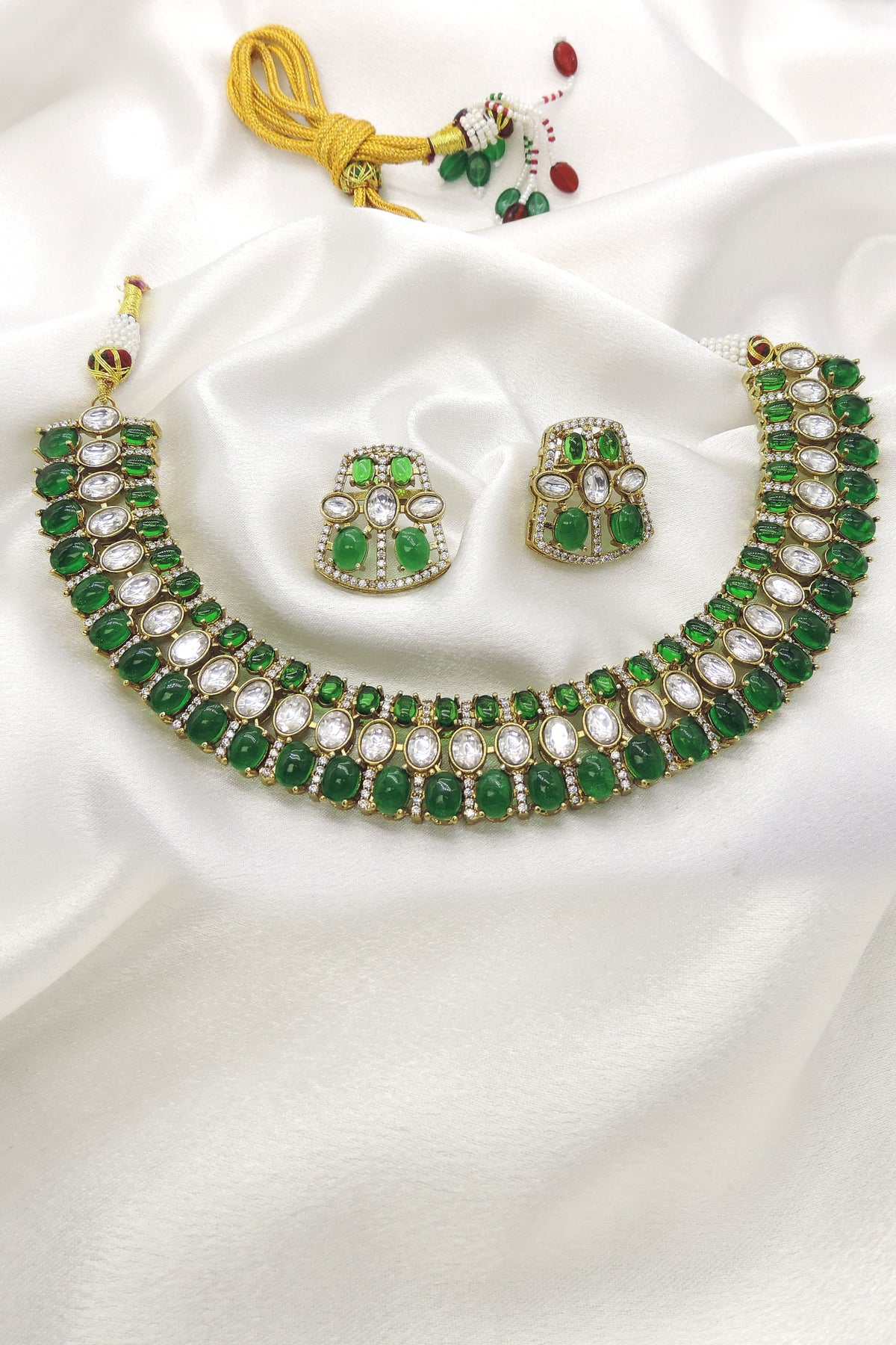 Blush Kundan Choker Necklace Set