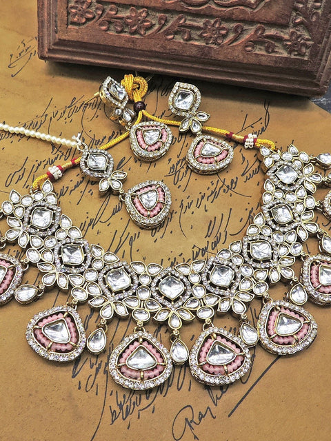 BABY Pink Kundan Necklace Image 0