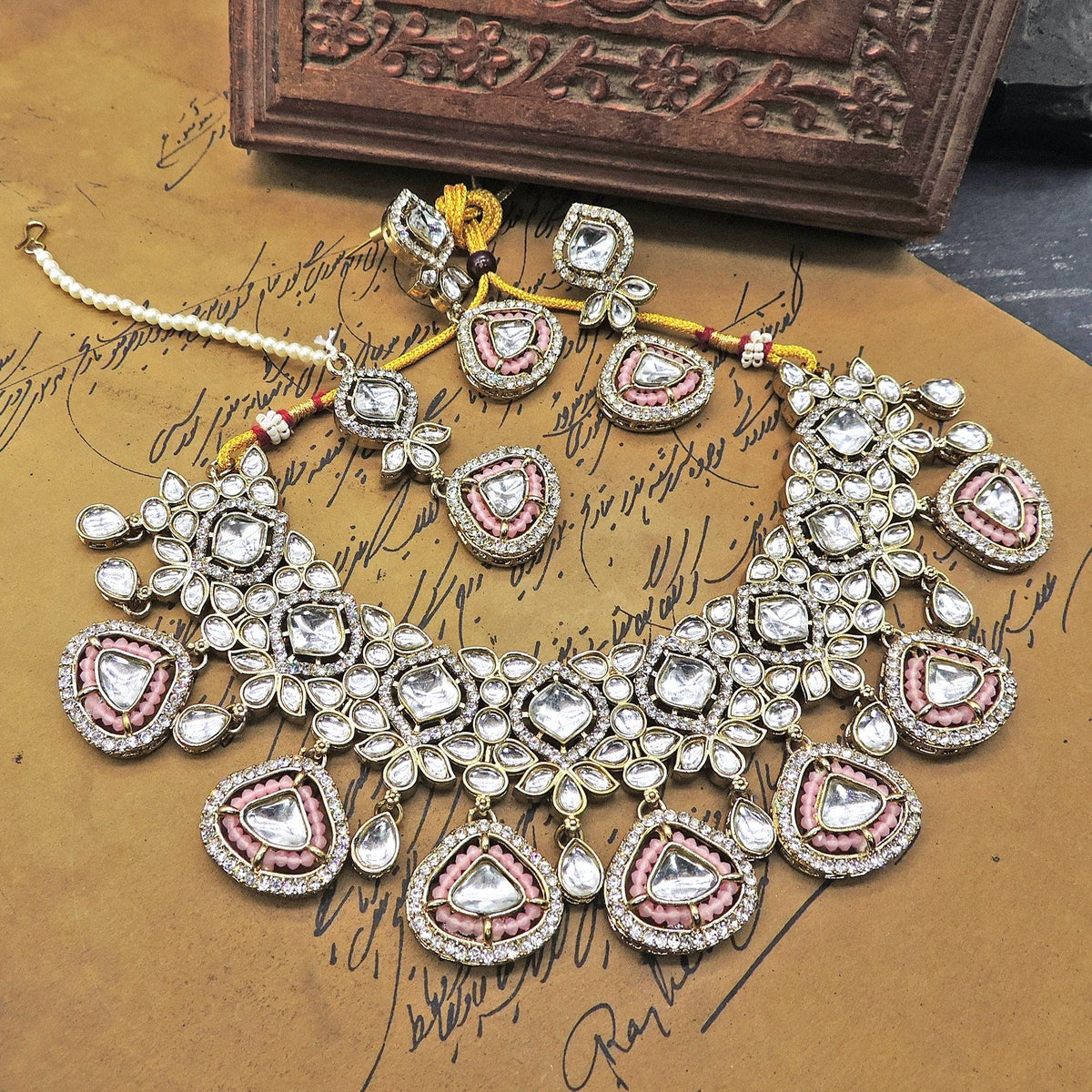 BABY Pink Kundan Necklace Image 0