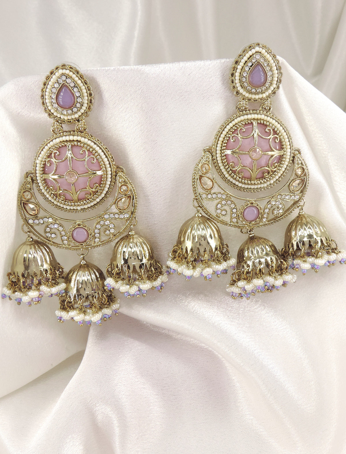 Emerald Dual Tone Chandbali Jhumka