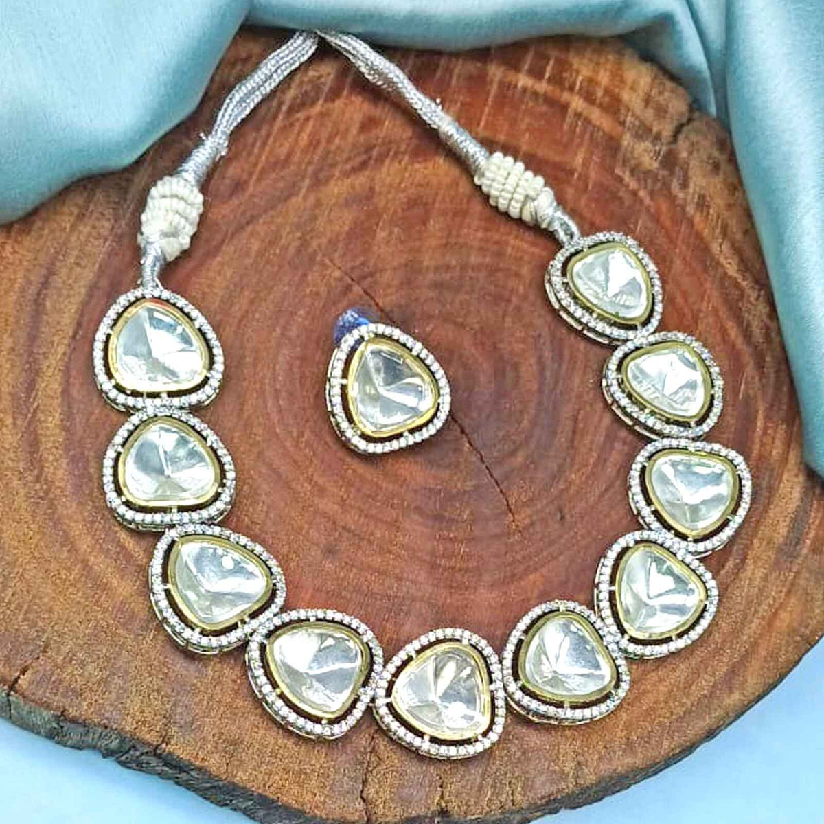 Uncut with AD Necklace set Image 0