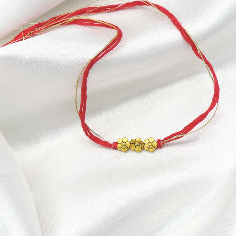 Triple Flower Bhaiya Rakhi by Joyrias