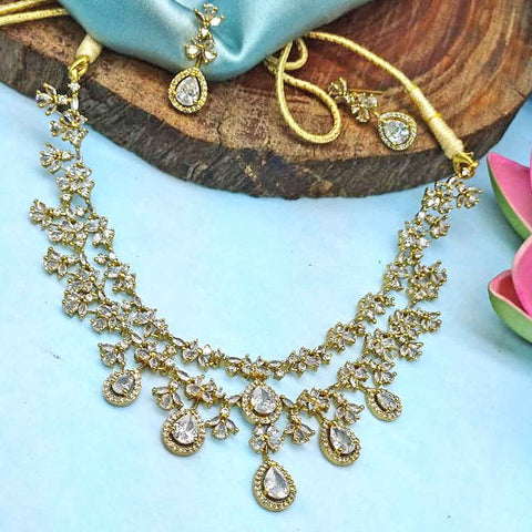 Goldplated with AD Necklace set Image 0