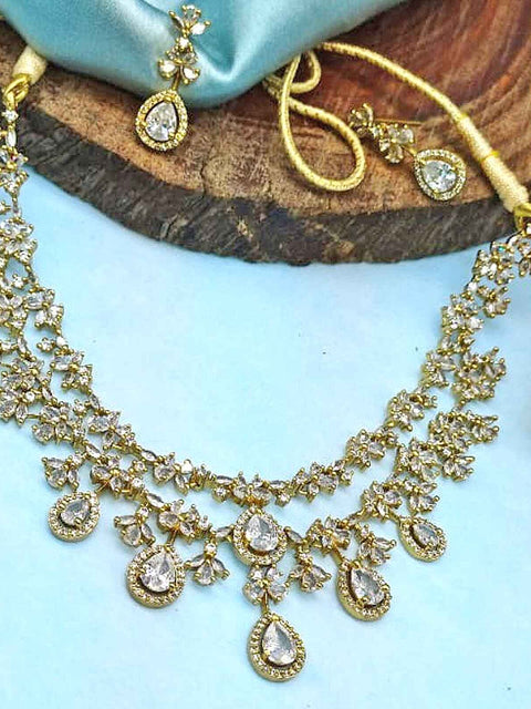 Goldplated with AD Necklace set Image 0