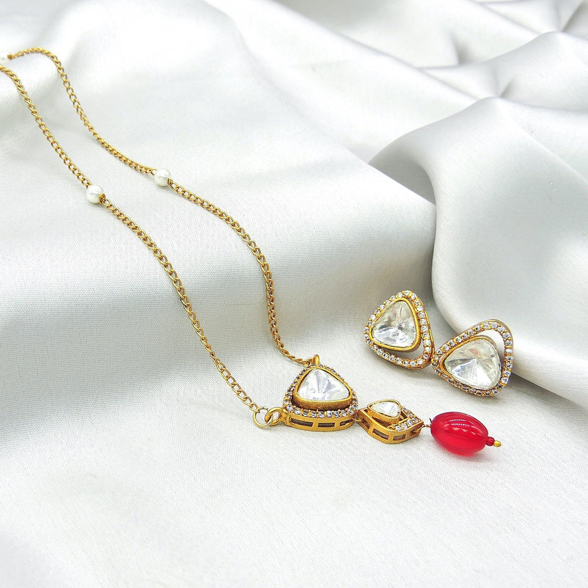 Moissanite Pendant set Image 0