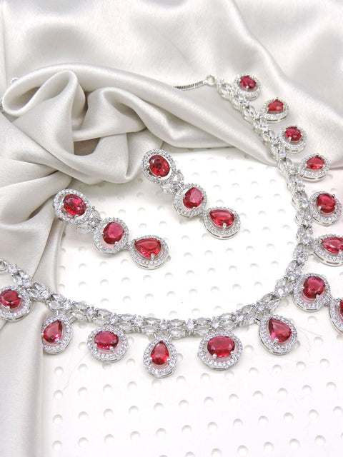Pearl elegance gemstone necklace set – Indian pearl and gemstone necklace USA – Joyrias