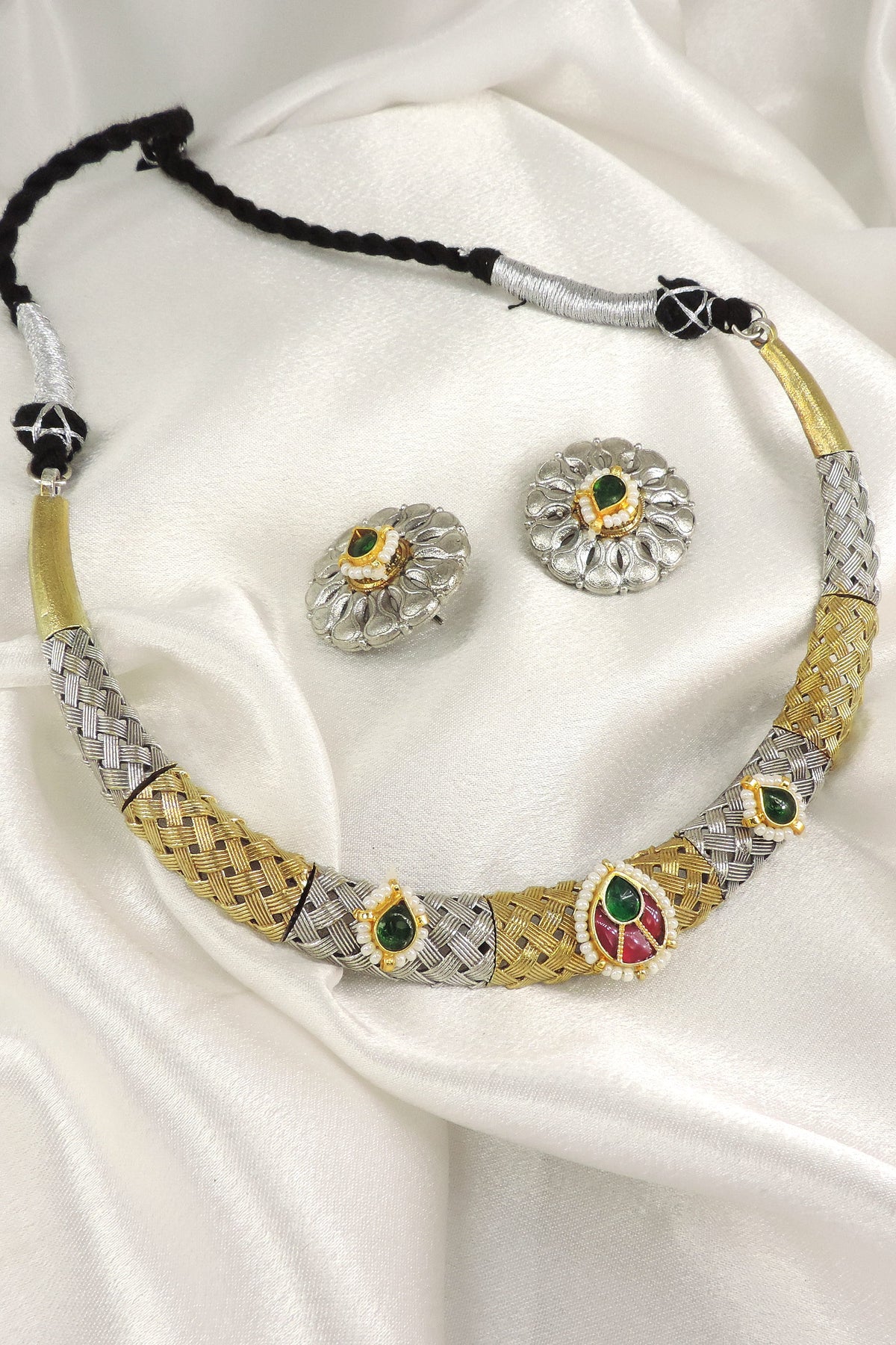 Royal Dual Tone Hasli Set by Joyrias