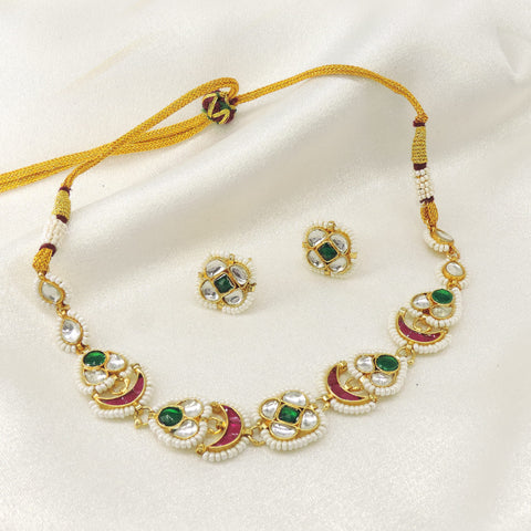 Meenakari kundan choker set by Joyrias