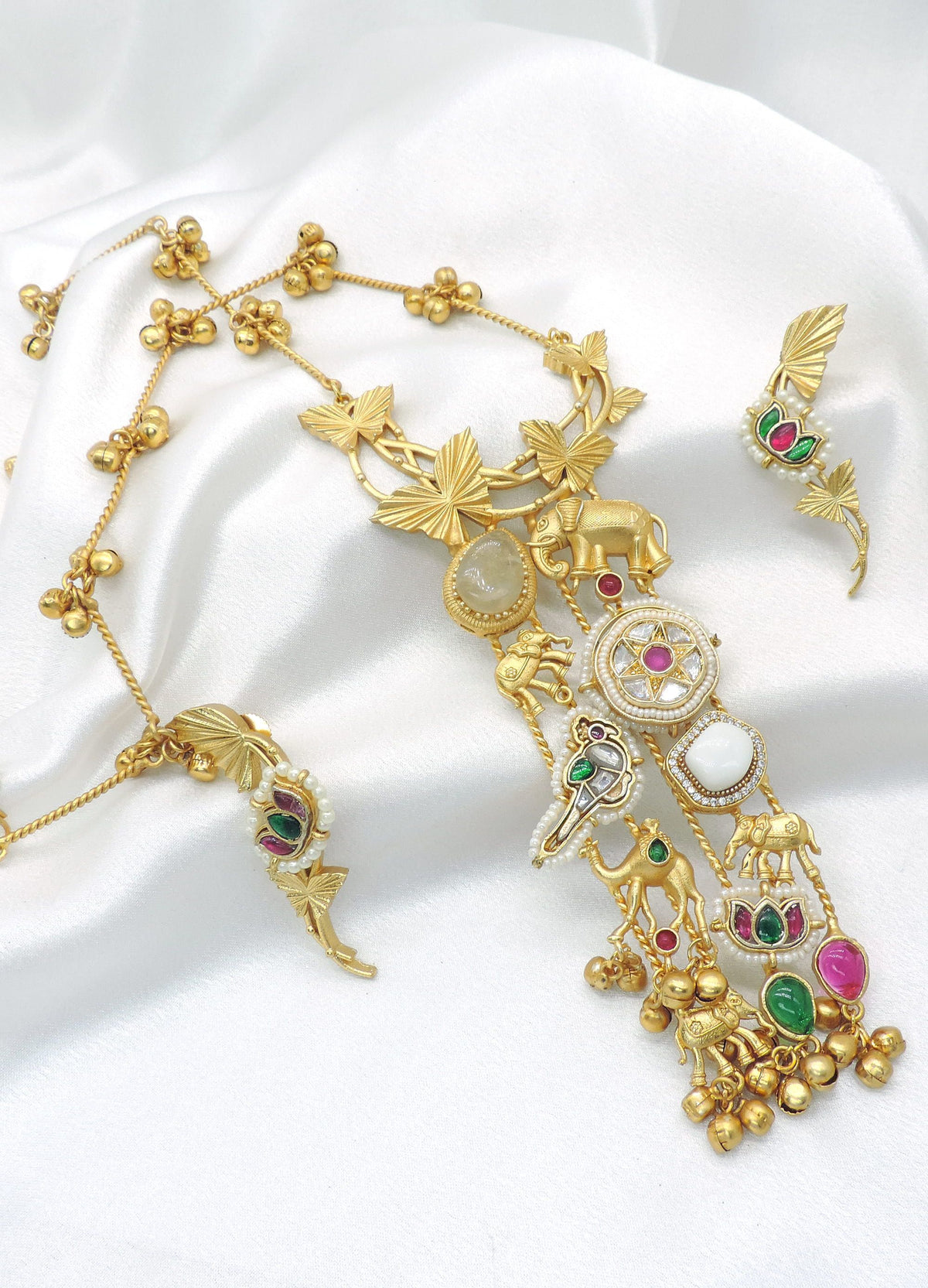 Multi Gulnaar Kashmiri Necklace Set | Joyrias