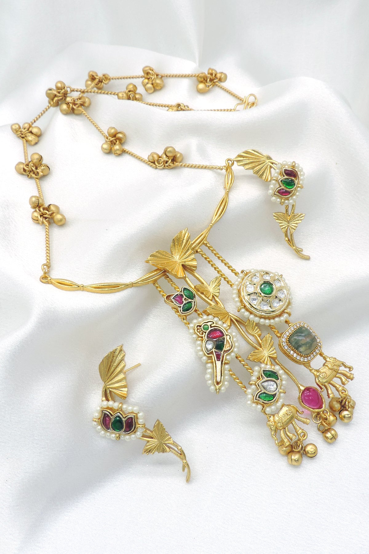 Multi Gulnaar Kashmiri Necklace Set