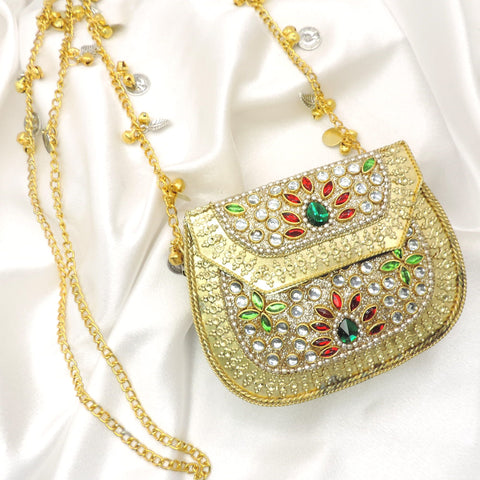 Multicolor Kundan Potli Bag | Joyrias