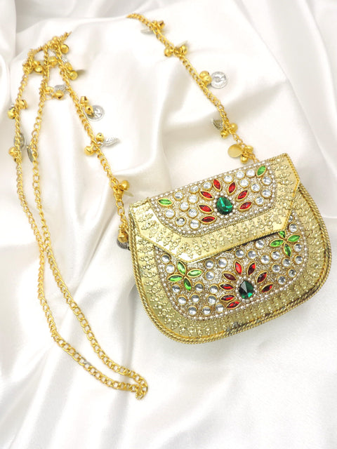 Multicolor Kundan Potli Bag | Joyrias