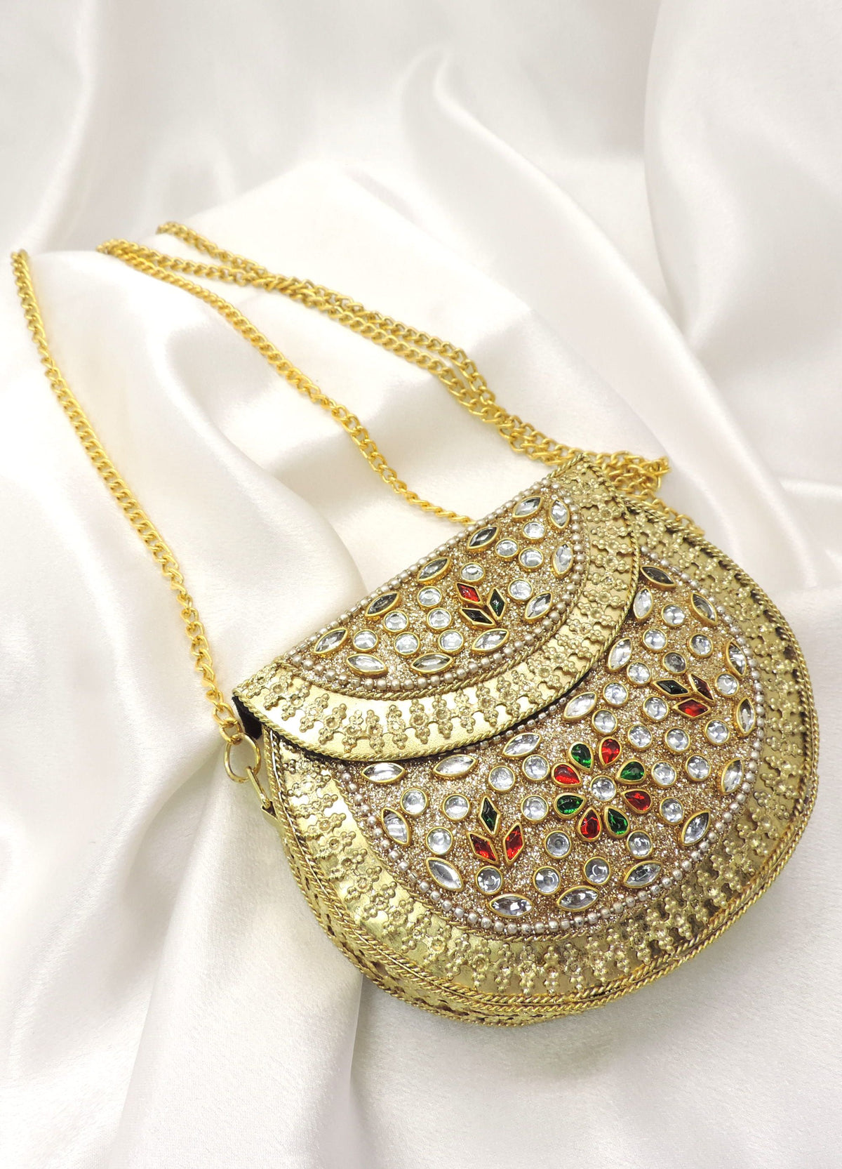 Gold Kundan Potli Bag | Joyrias