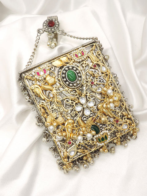 Heritage Dual Tone Clutch Bag