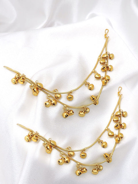 Gold Ghungroo Ear Sahara Chain | Joyrias