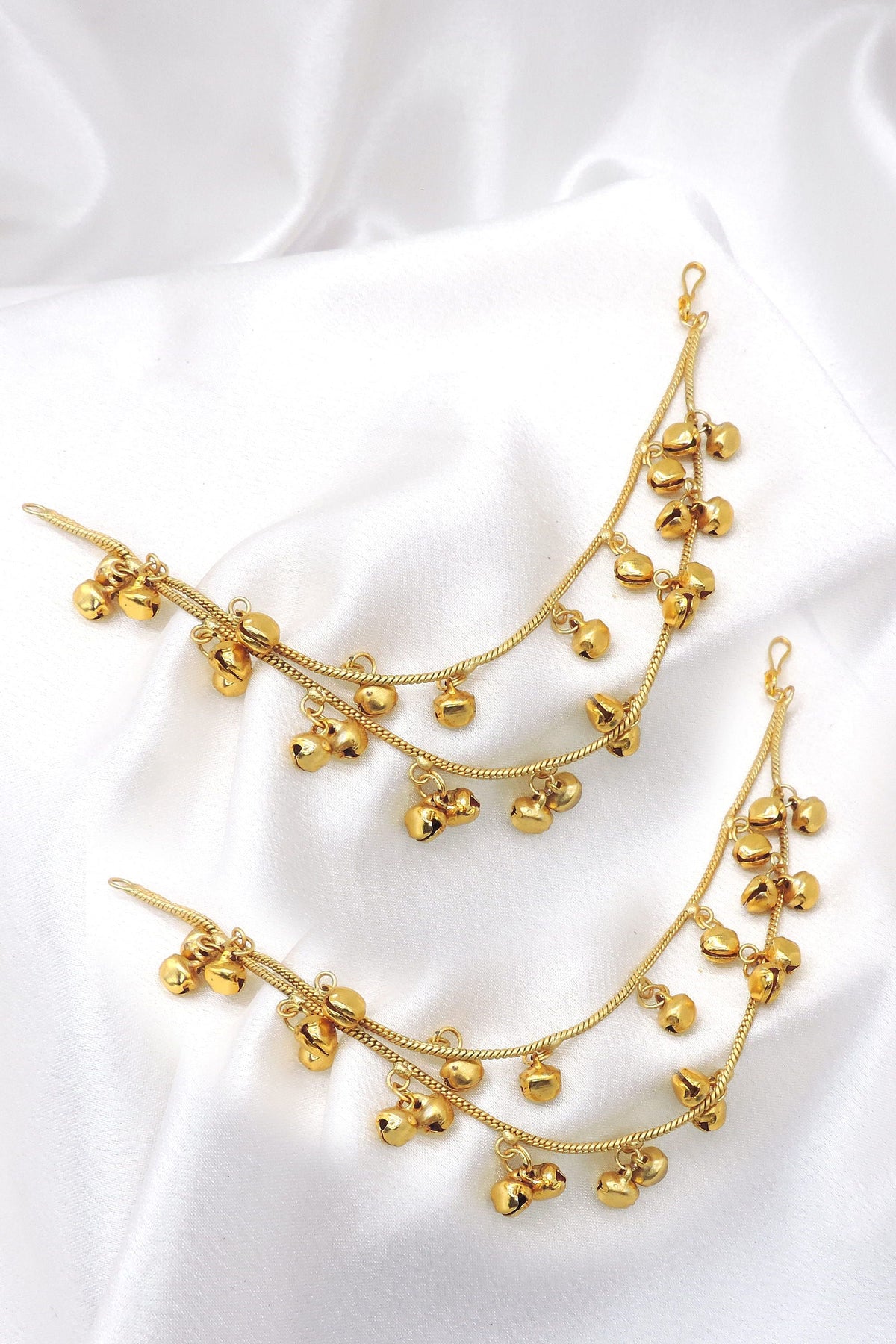 Gold Ghungroo Ear Sahara Chain | Joyrias