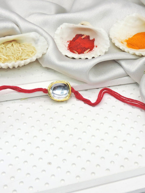 Classic Kundan Bhaiya Rakhi by Joyrias