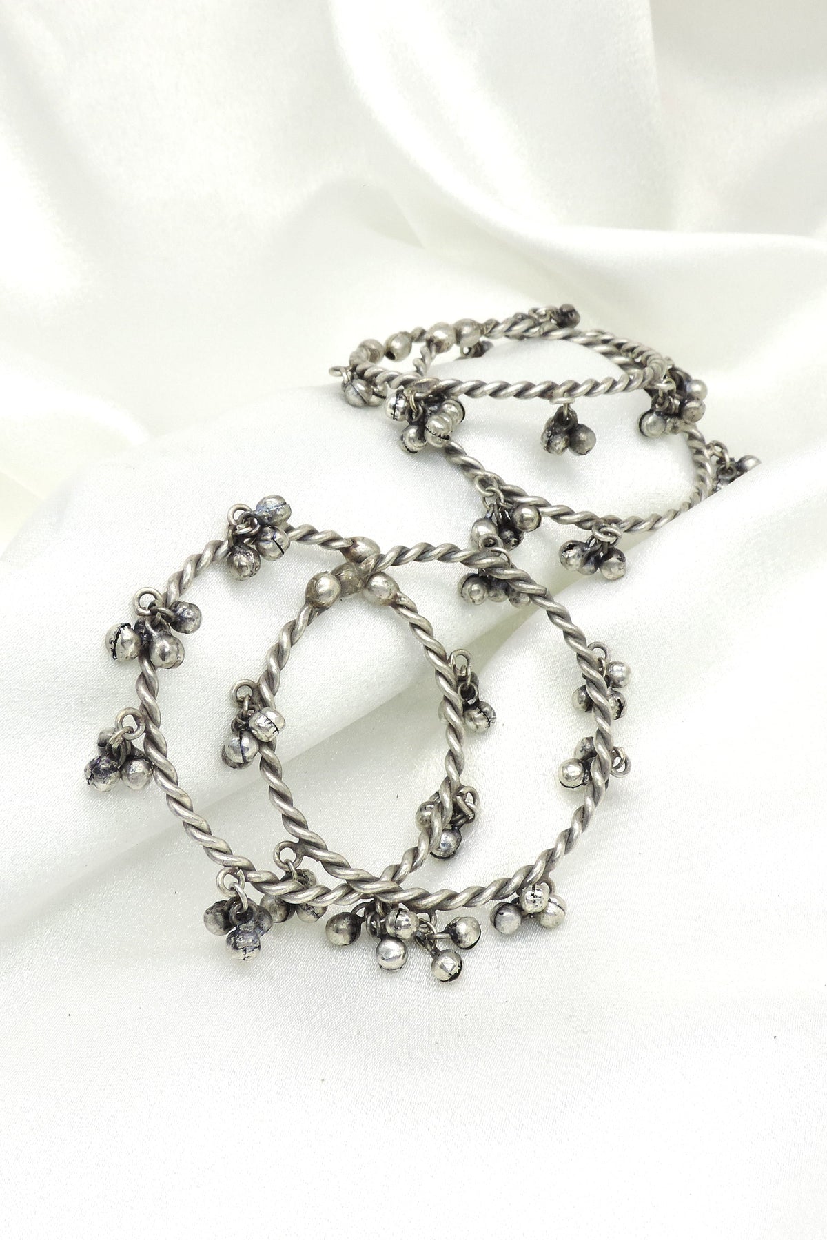 Oxidized ghungroo bangle set by Joyrias