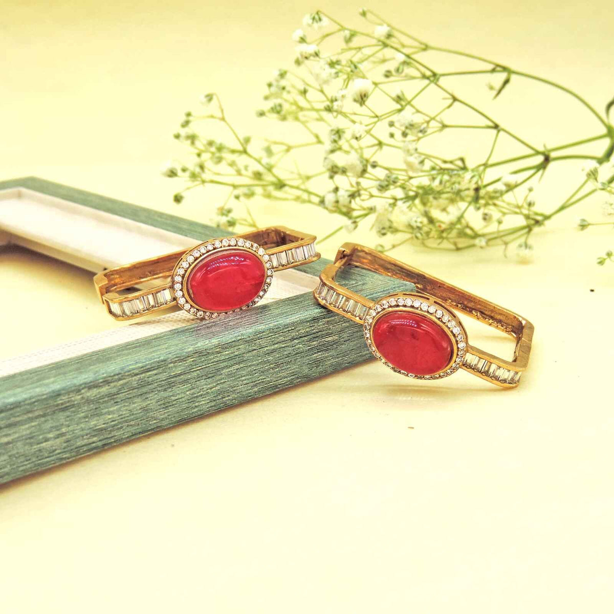 Doublet earrings – Indian doublet stone earrings for ethnic wear USA – Joyrias