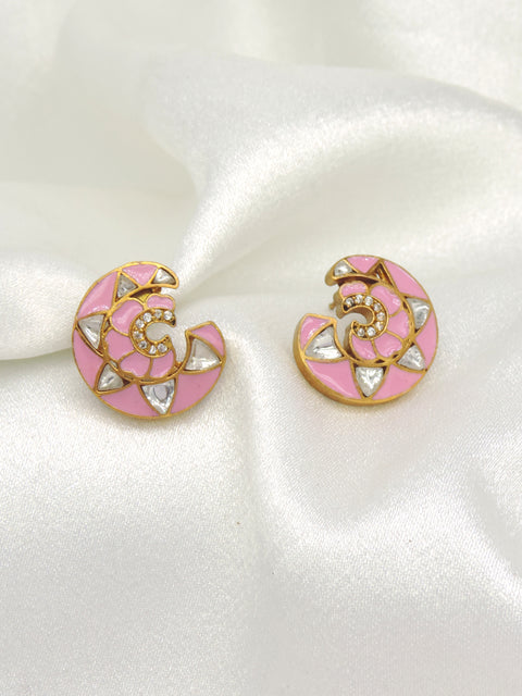 Pastel Swirl Stud Earrings