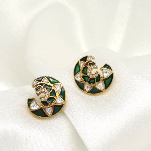 Pastel Swirl Stud Earrings