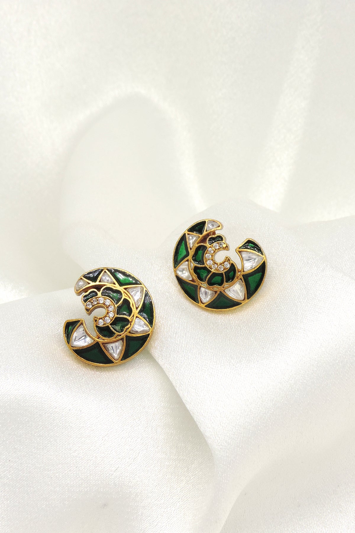 Pastel Swirl Stud Earrings