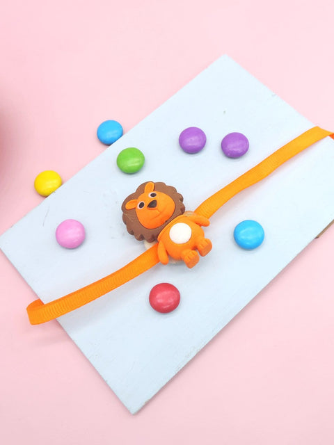Cute Lion Kids Rakhi by Joyrias