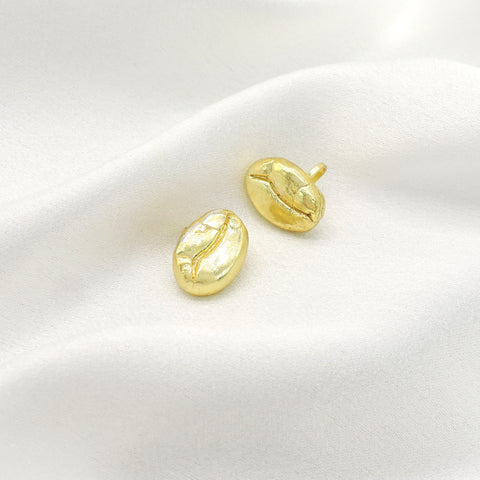 Gold Coffee Bean Ear Cuffs | Minimal No-Piercing Ear Wrap
